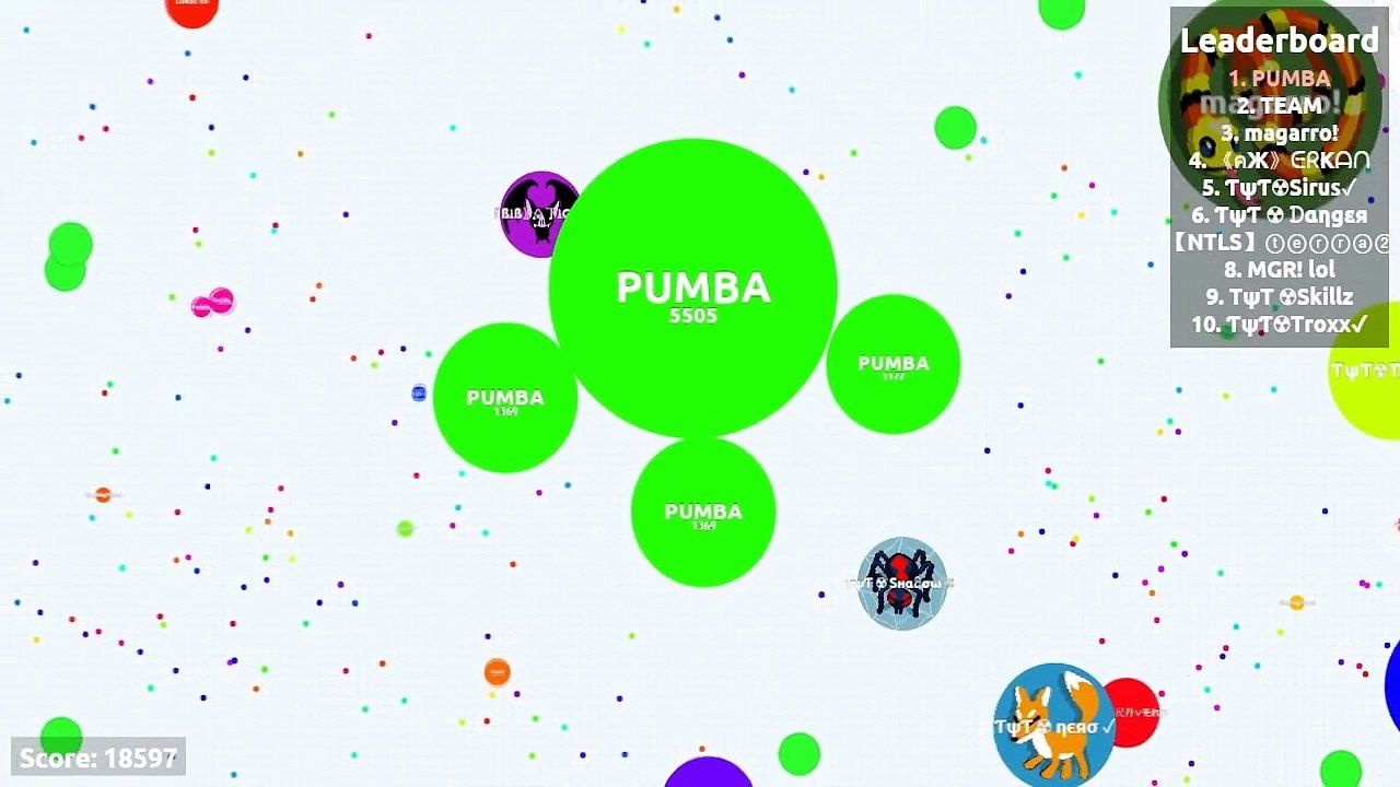 Destrucción de insano equipos Agar.io solo solo agario gameplays