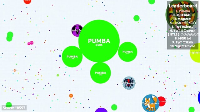 Destrucción de insano equipos Agar.io solo solo agario gameplays