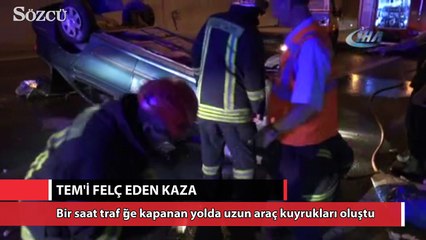 Download Video: TEM'i felç eden kaza