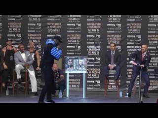 Mayweather shaking off ring rust