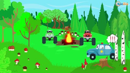 CAMION MONSTRUO & CARS EN ESPAÑOL El Juego de la Robo de Banco Nuevo Episodios completos