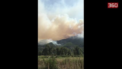 Zjarr në Shkopet, pamje të frikshme! (360video)