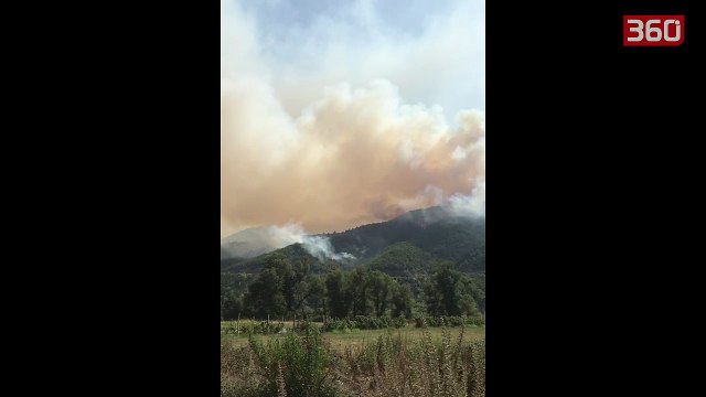 Zjarr në Shkopet, pamje të frikshme! (360video)
