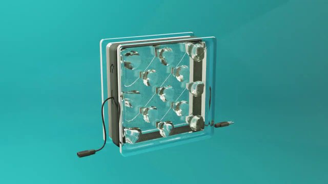 Estos bloques de vidrio alimentan los edificios con energía solar