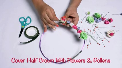 كيف تصنع تاج من الزهور