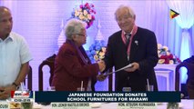 Japanese Foundation donates school furnitures for Marawi