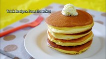 Trick Recipes: Faux Pancakes Souffle cake なんちゃってホットケーキ 冷蔵庫開けて「ホットケーキ？」「違うよん、スフレだよん」な作り置きレシピです