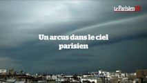 Un arcus impressionnant dans le ciel d'Ile-de-France