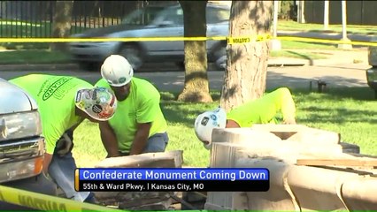 Download Video: Confederate Monument Removed from Kansas City Park