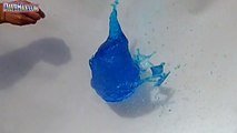 Blue Dye Water Balloon Pop Slow Motion GoPro Colouring Paint