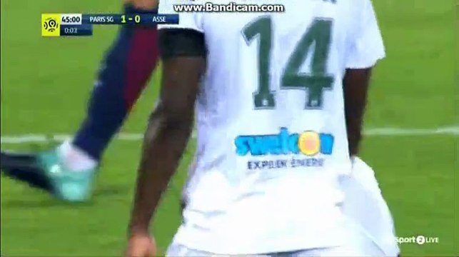 Presnel Kimpembe Horror Foul PSG 1-0 Saint Etienne