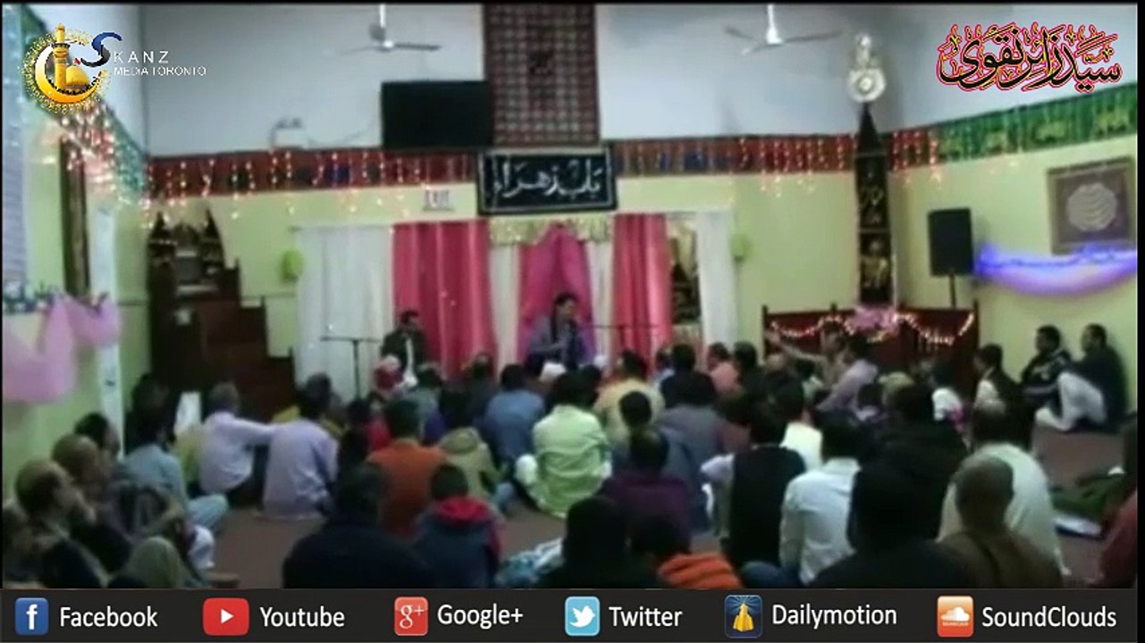 Sayyed Zaire Naqvi Reciting Rasool Dijiay Payaam Minber Pe at Jashn e Ghadeer Imam Bargah Baab e Zahra s.a. Canada