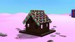 Navidad dibujos animados para niños pequeños Niños Niños construcción juego Pan de jengibre Casa