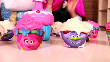 Frozen Elsa TURNS INTO A TROLL w/ Spiderman Joker Maleficent Baby Police Princess Anna Sup