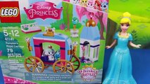 Construire le chariot enfants palais animaux domestiques jouer Princesse examen jouets Lego disney pumpkins royal