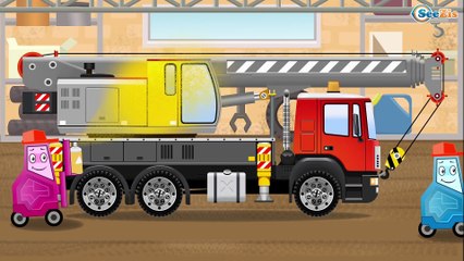 Мультики для детей Трактор едет на помощь в городе Видео для детей Tractor on the road kids video