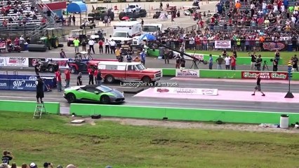 おもしろドラッグレース！シニアカー参戦！？戦車VS戦車！お馬鹿な車達(笑)street race, drift,engine swaps, Crazy Car