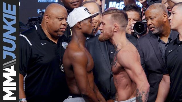 Floyd Mayweather vs Conor McGregor weigh-in highlight