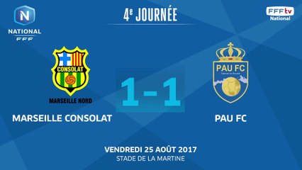 J4 : GS Marseille Consolat - Pau FC (1-1), le résumé