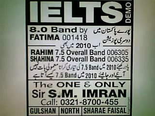 IELTS preparation in Karachi