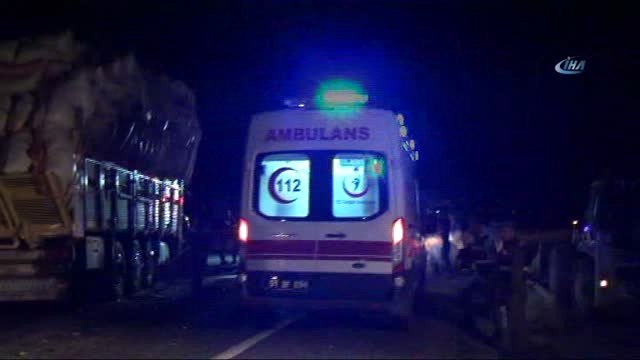 Kamyon ile Hafif Ticari Araç Kafa Kafaya Çarpıştı: 3 Ölü, 5 Yaralı