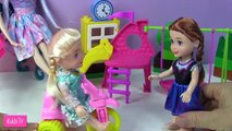 Congelado video para y de dibujos animados de la piscina Orbiz Anna Elsa bathe los niños con muñecas niñas