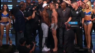 Mayweather-vs-McGregor-Weigh-in-Faceoff