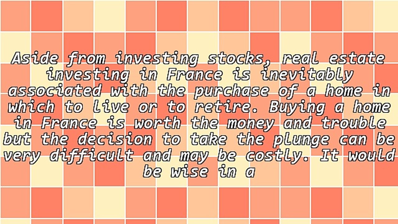 Investing and Buying in France