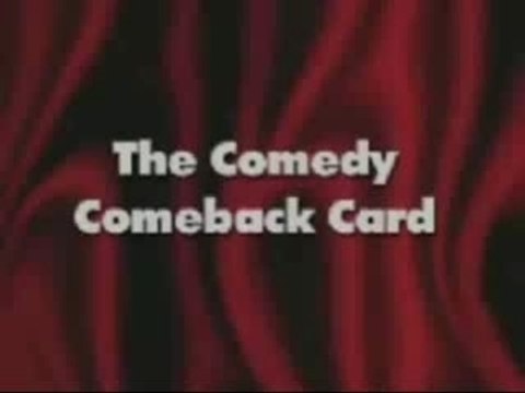 Comedy Comeback Card by Martin Lewis, magic trick