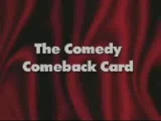 Comedy Comeback Card by Martin Lewis, magic trick