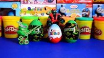 Des voitures des œufs pâte à modeler adolescent tortues déballant Kinder surprise tmnt surprise mutant ninja w