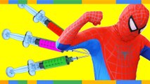 Spiderman devient malade w- Frozen Elsa Anna Pink Spidergirl Prank Spiderman Super-héros drôle dans la vie réelle