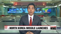 North Korea fires three short-range ballistic missiles in apparent protest to S. Korea-U.S. military drills