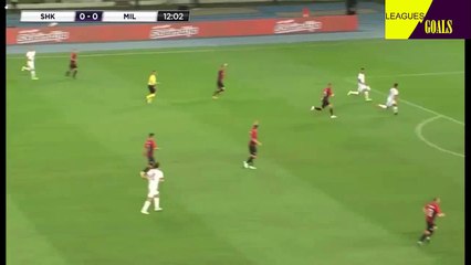 اهداف مباراة الميلان و سكنديا الدورى الاوروبى
