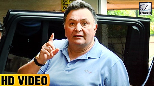 Rishi Kapoor Gets Angry On Reporters Shouting 'Ganpati Bappa Morya'