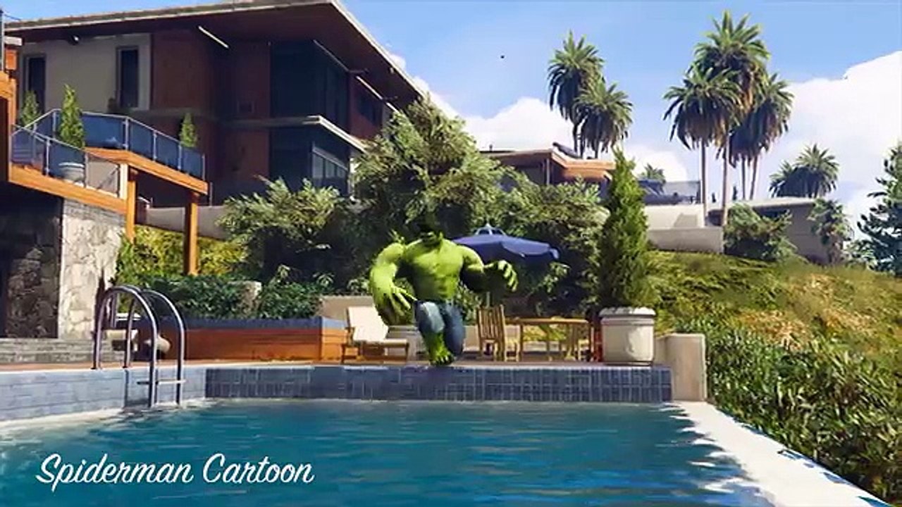 SPIDERMAN And HULK Transportation A Lot Of Motorcycles SuperHeroes Spiderman Cartoon For Kids