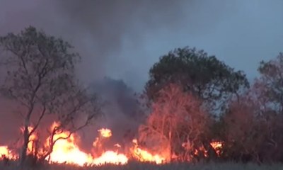 Asap Tebal Ganggu Aktivitas Warga di Ogan Ilir