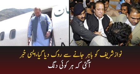 Nawaz Sharif  Ko Bahar Jane Se Rokh Dia Gaya Hai