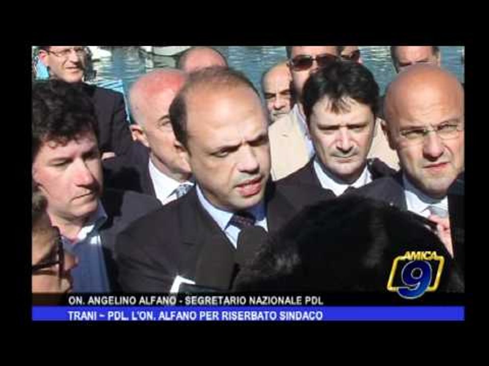 Trani | PDL, l'On. Alfano per Riserbato sindaco