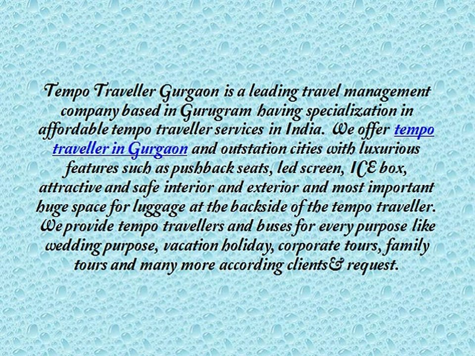 Book Online 9 Seater, 12 Seater, 15 Seater Tempo Traveller in Gurgaon