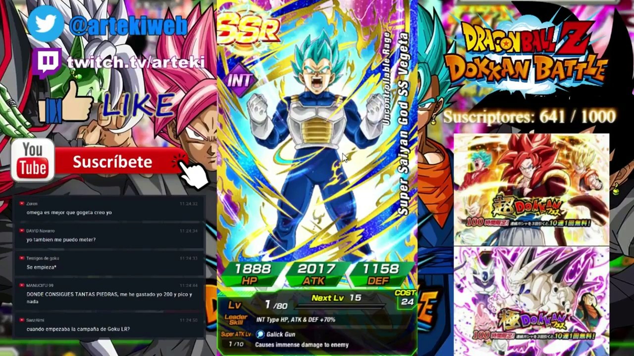 DOKKAN BATTLE | Highlights de los summons a Gogeta SS4 y Omega