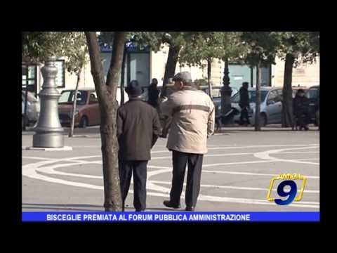 Bisceglie premiata al forum pubblica amministrazione