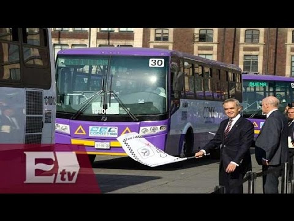 Mancera entrega 177 autobuses nuevos en la Ciudad de México / Ricardo Salas
