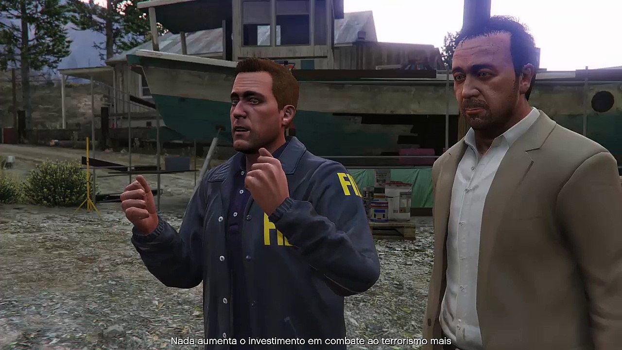 GTA V Missão Laboratório Humane Pegue o Recipiente