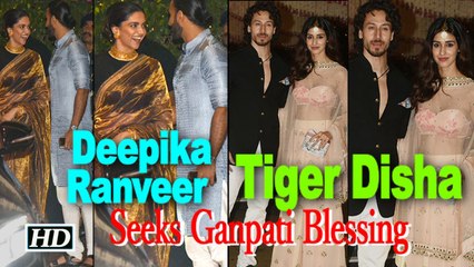 Deepika- Ranveer & Disha- Tiger seeks Ganpati Blessing Together