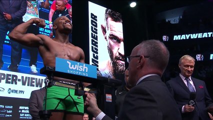 Mayweather vs McGregor: Official Weigh-in