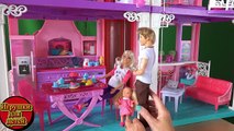 Video con las muñecas Barbie finalmente dio a luz a una hija, el Dr. Kevin ken feliz muñeca embarazada