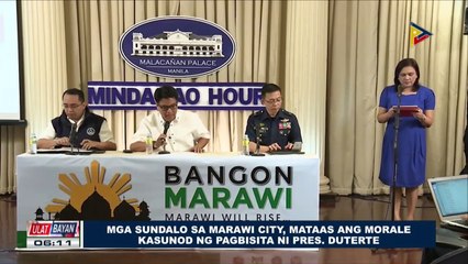 Descargar video: Mga sundalo sa Marawi City, mataas ang morale kasunod ng pagbisita ni Pangulong Duterte