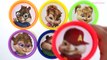 LEARN COLORS with Alvin the Chipmunks Play Doh Cans Surprise Eggs – Disney Minion Toys Go