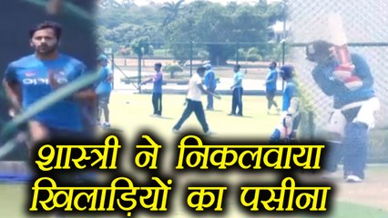 India VS Sri Lanka: Team India sweat out in practice session, Watch video | वनइंडिया हिंदी